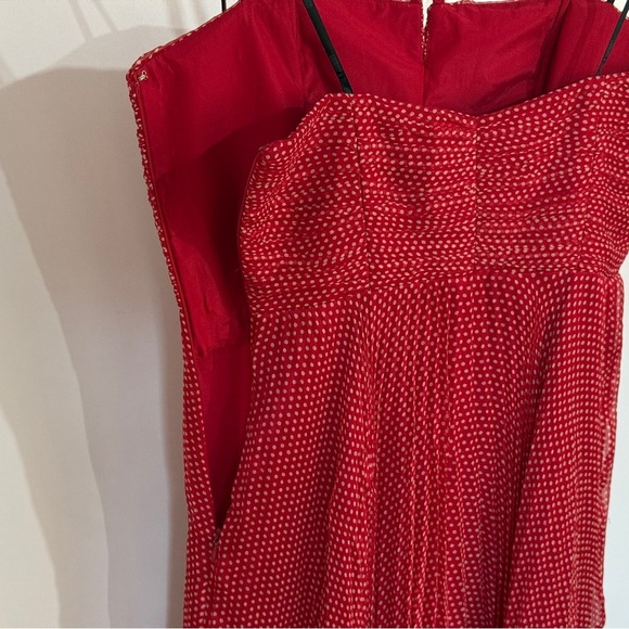 Laundry Shelly Segall Silk Polka Dot Halter Neck Dress - Picture 8 of 11